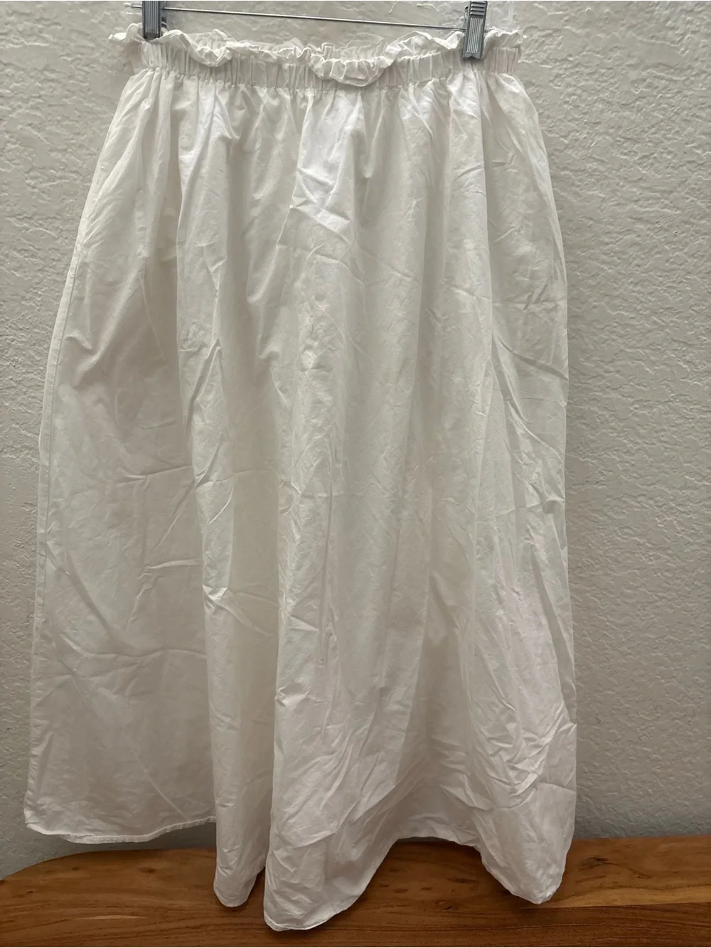 Classic White Maxi Skirt with Elastic Waist